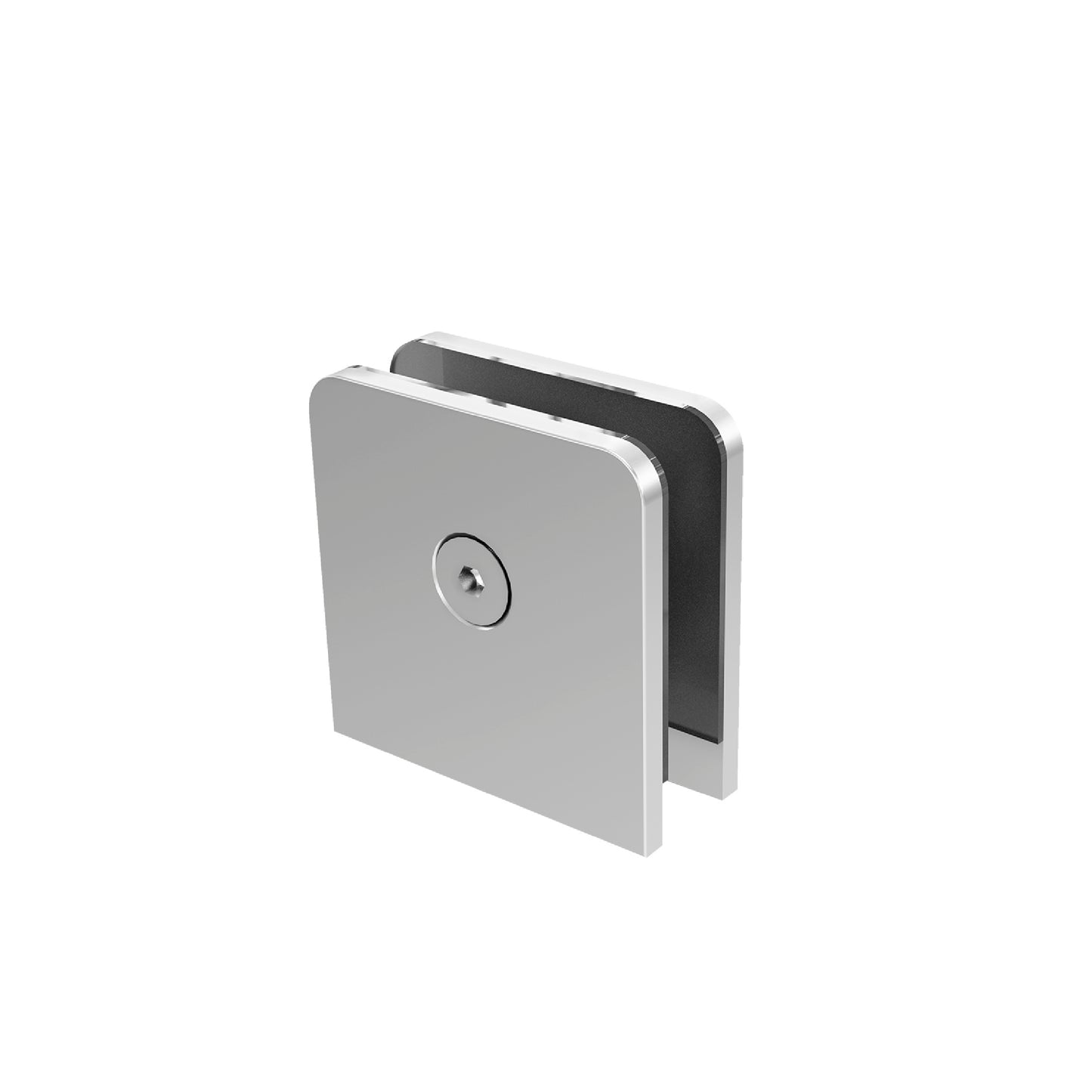 Conector Cuadrado Muro a Vidrio