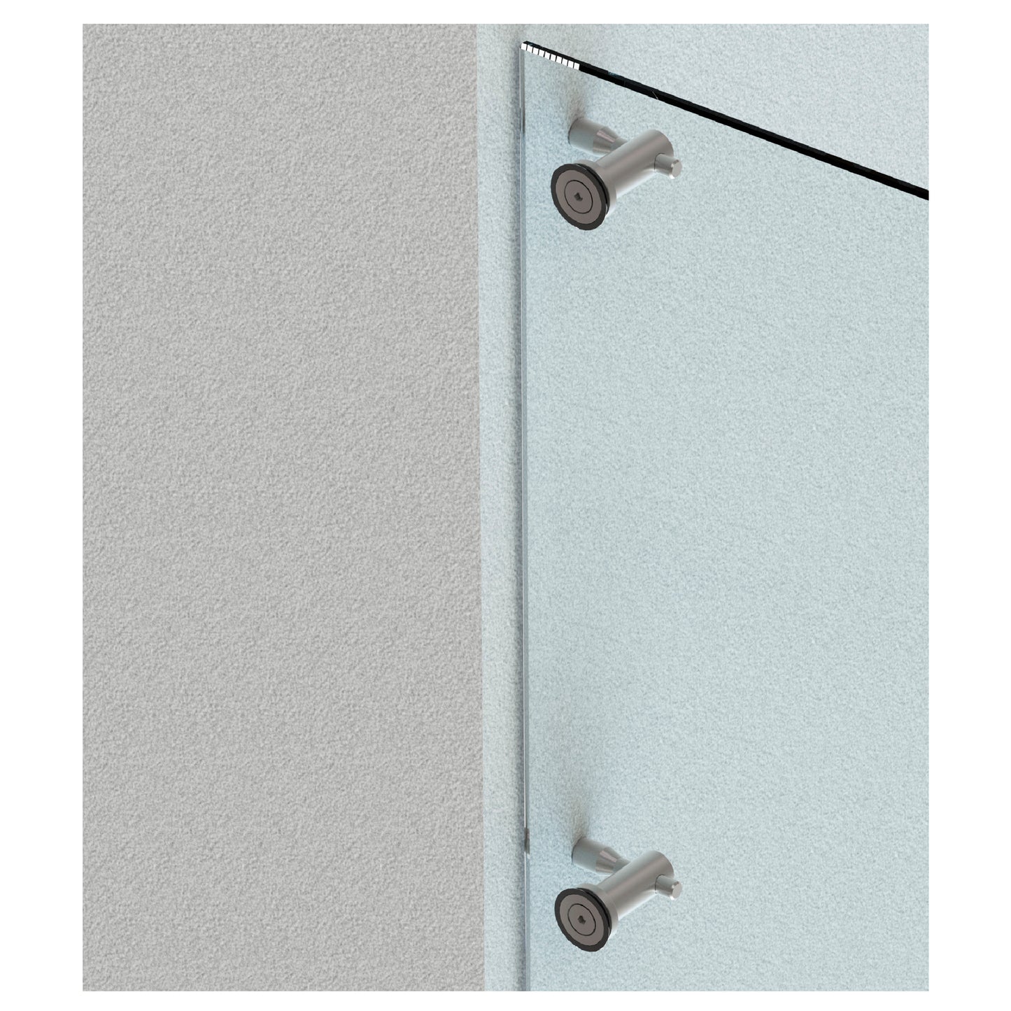 Conector Pipeta Hidalgo Muro a Vidrio herralum