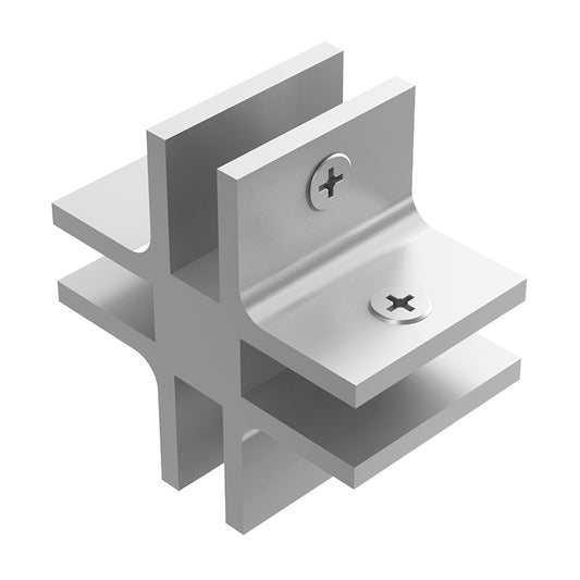 Conector Tipo "X" Vidrio a Vidrio herralum