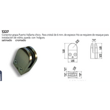 Small Clip Connector with Flat Base for Wall or Floor SKU 1227