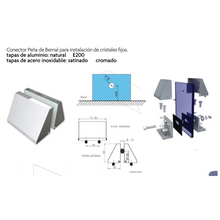 Conector Peña de Bernal Para Cristal Fijo herralum