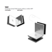 Straight Glass to Glass Connector at 90º