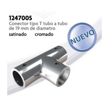 Conector Tipo T Tubo a Tubo de 19mm de Diametro herralum