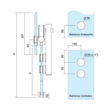 Glass Connector Oaxaca System SKU 1296002SA