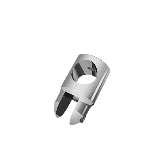 Conector fijo de vidrio a tubo de 19mm herralum
