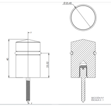 3/4 x 1-1/4” Glass Door Stop. SKU 2258 