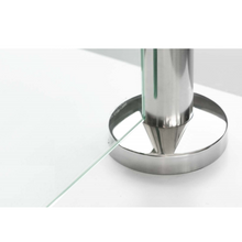 Base con Tapa para Piso a Tubo de Acero Inoxidable Herralum