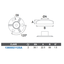 Base con Tapa para Piso a Tubo de Acero Inoxidable Herralum