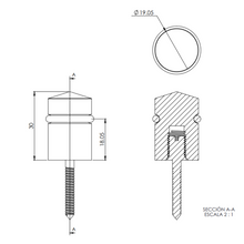 1 x 1-1/2” Stop for Glass Door SKU 2258