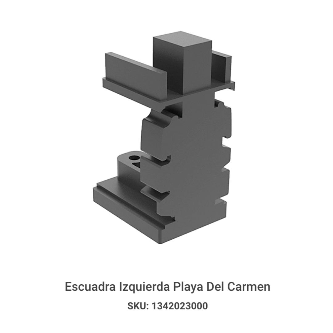 Escuadras Para Sistema Playa Del Carmen herralum