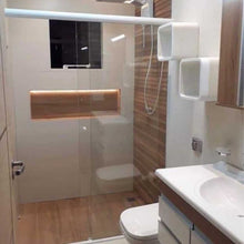 Herrajes Para Cancel Para Baño Doble Corredizo Modelo Rio bravo Herralum HERRALUM 1301185150CH