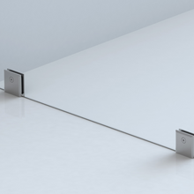 Conector Cuadrado Muro a Vidrio