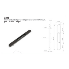 Jaladera Embutida Para Línea Eurovent Premium herralum