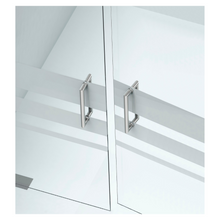 Interior and exterior handle for 1" square type glass door