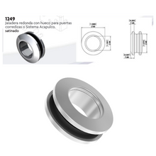 Stainless Steel Round Handle For Tempered Glass SKU 1249