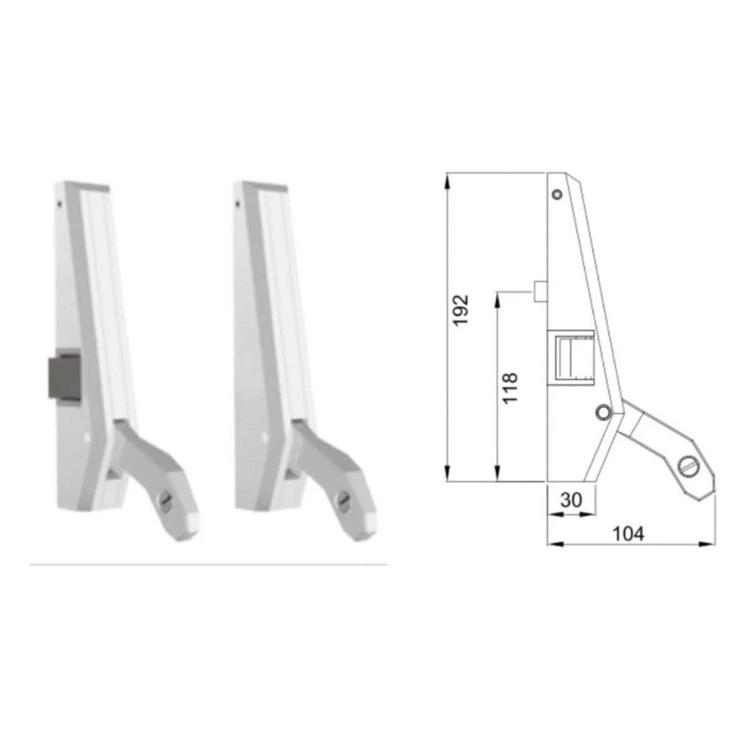 Horizontal Panic Bar Kit for Emergency Doors SKU 1023