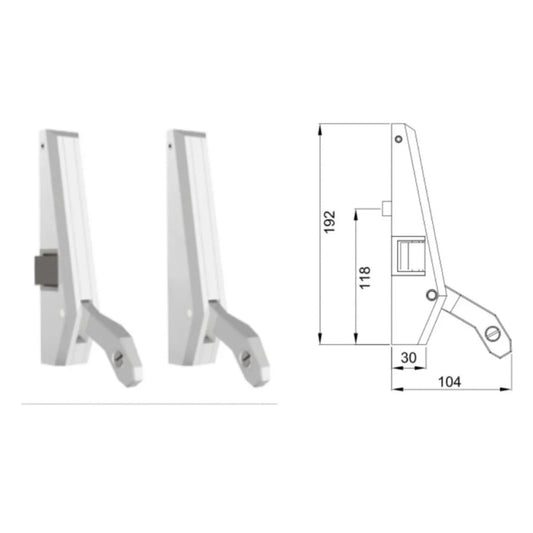 Kit Barra Antipanico Horizontal Para Puertas De Emergencia herralum