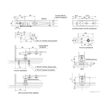 Hidden Hinge Kit for 4” Line for Doors up to 110kg SKU 1012002 