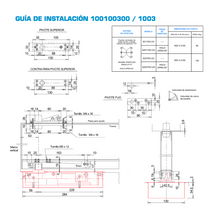 Ryobi S202 Yks Floor Hinge Kit With Vertical Adjustment Max. Weight. 110kg SKU 1012003