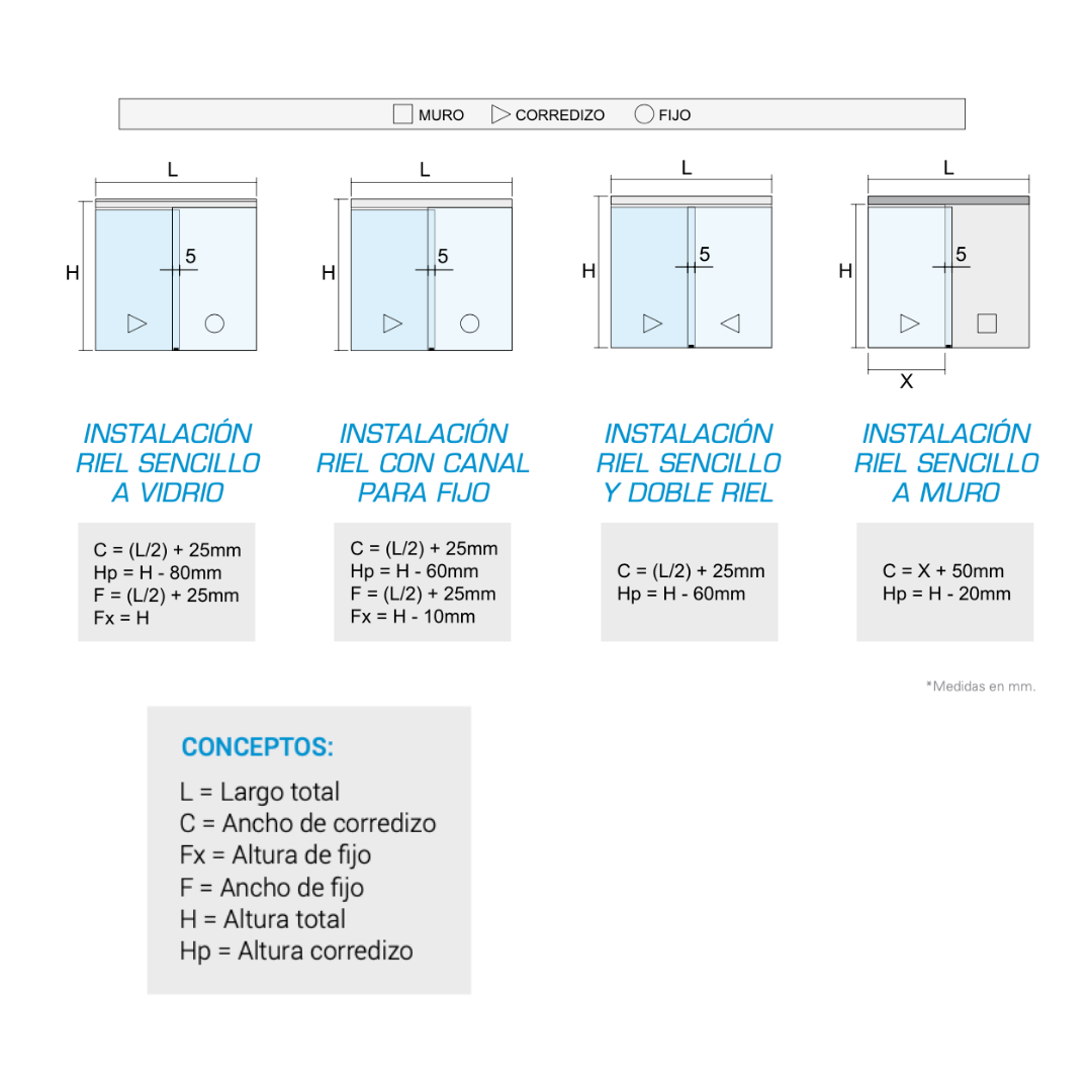 Chetumal I Sliding System Kit SKU 1331