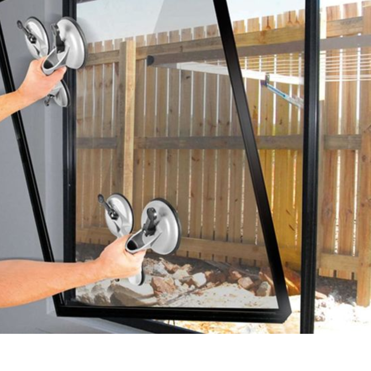 Herralum 1066 Triple Aluminum Suction Cup For Glass Load Up To 100 Kg