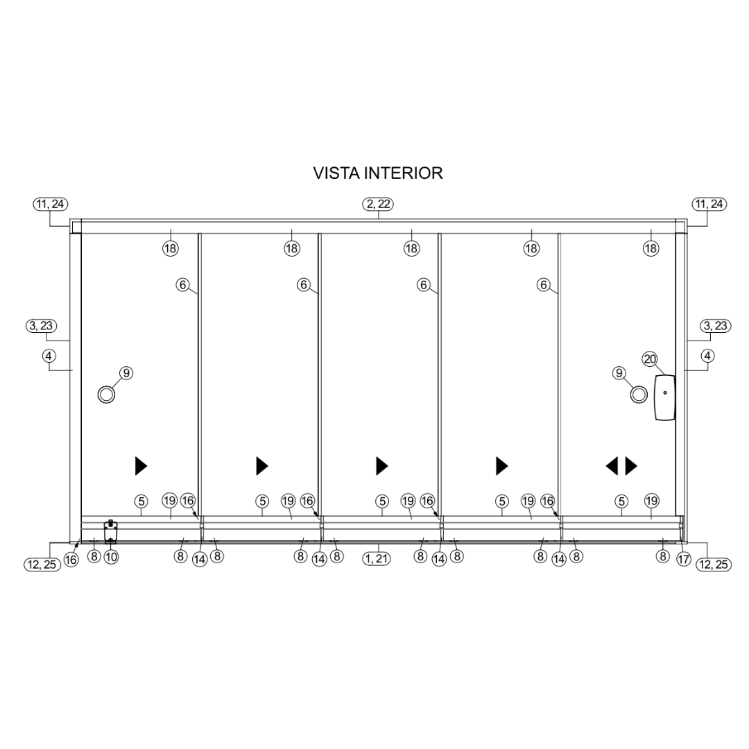 Exterior Pin For Ticla Telescopic System SKU 1343013000