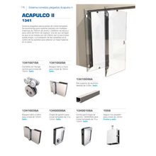Glass Wall Hinge Folding System Acapulco II SKU 1341 Herralum