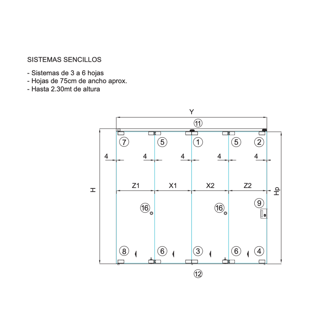 Acapulco I Sliding System SKU 1340