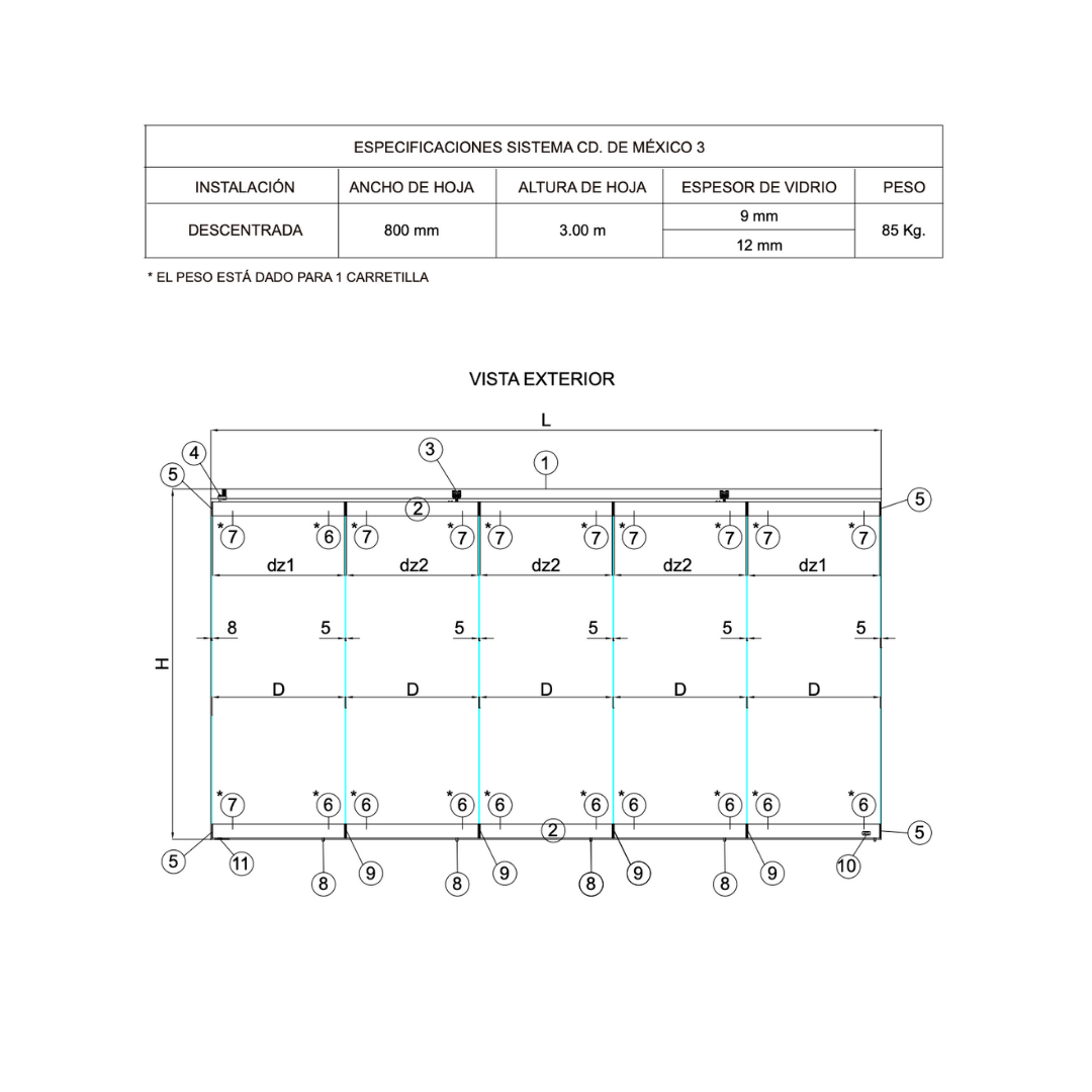 Sistema Ciudad de México III herralum