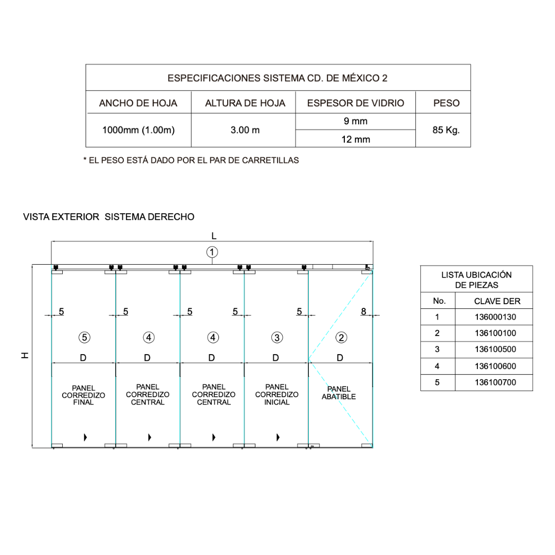 Sistema Ciudad de México II herralum