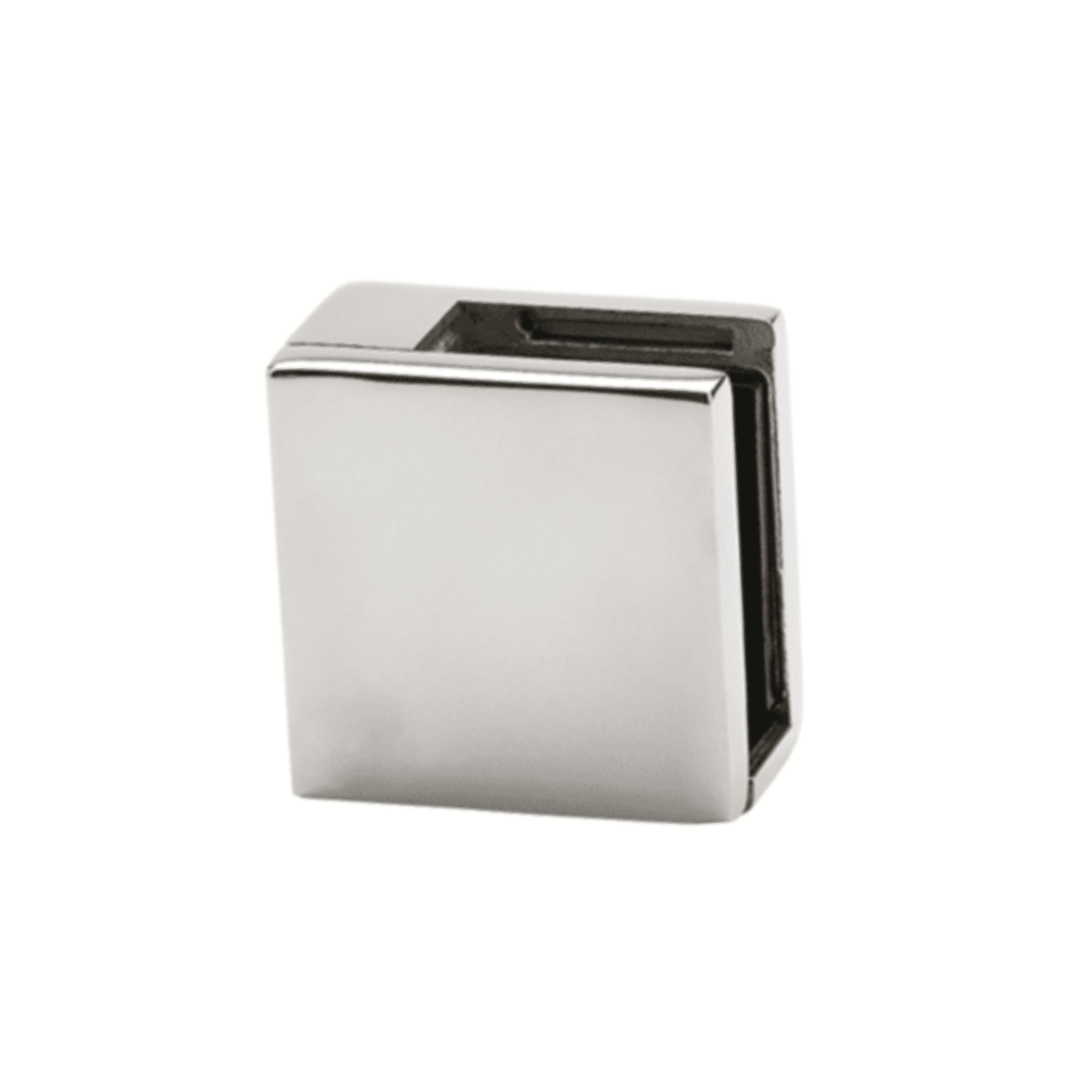 Conector Grapa Base Plana Para Vidrio de 8 a 10mm