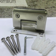 Bisagra Muro a Vidrio 180° Para Puerta De Cristal Templado Herralum