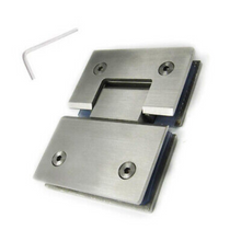 Bisagra Vidrio a Vidrio de 180º Para Puertas en Interior de Cristal Templado Herralum