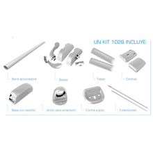 Herralum 1028 Vertical Anti-Panic Bar For Single or Double Tempered Glass Doors