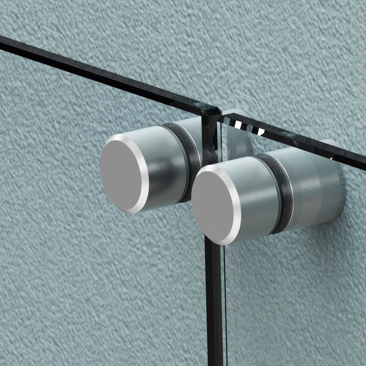 Wall to Glass Fixing Hardware Chapeton Type 2207 Herralum for Glass Railing
