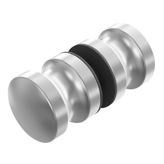 Jaladera Pomo Pedregal de Acero Inoxidable de 32mm de Diametro por 30mm herralum