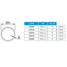 Tubo de Acero Inoxidable 3/4" Calibre 18